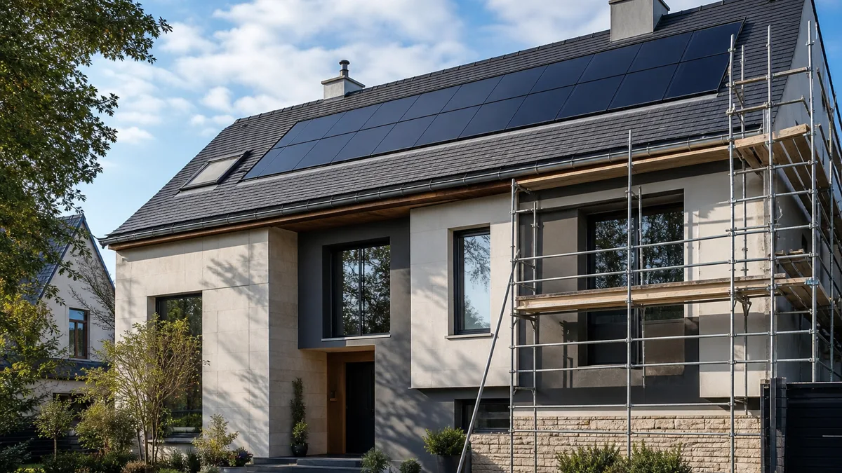 Rénovation façade et panneau solaire : préparer un projet durable